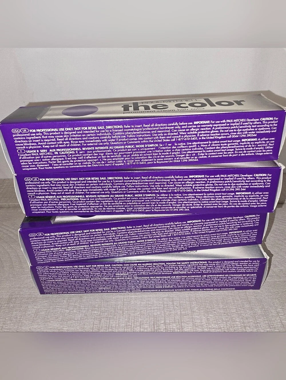 New (4) Cool Blonde Paul Mitchell Permanent Cream Hair Color Size 3 fl oz each